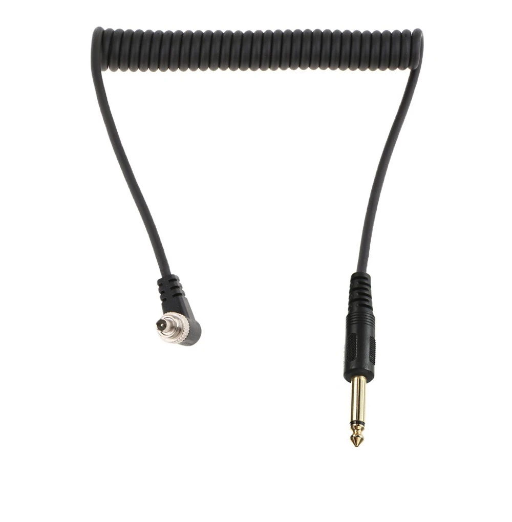 Camera Flashes Accessories to PC Flash Sync Cable 6.35mm Screw Lock for Trigger Studio Light Studio Photography Speedlite (2)