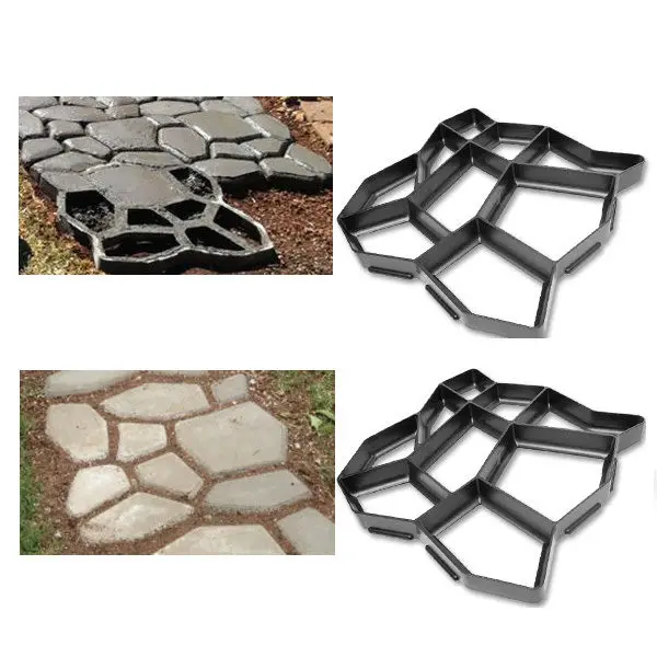 43*43*4 cm Good Quality Garden Decorated Tools Mold For DIY Stone Plastic Mold Pathways Paving Pathmate Shovel