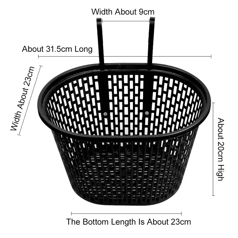 Cheap Hanging Handlebar Pannier Portable Mesh Bicycle Front Baskets PP Plastic Bike Basket  Foldable Bicycle MTB Bike Accessories 1