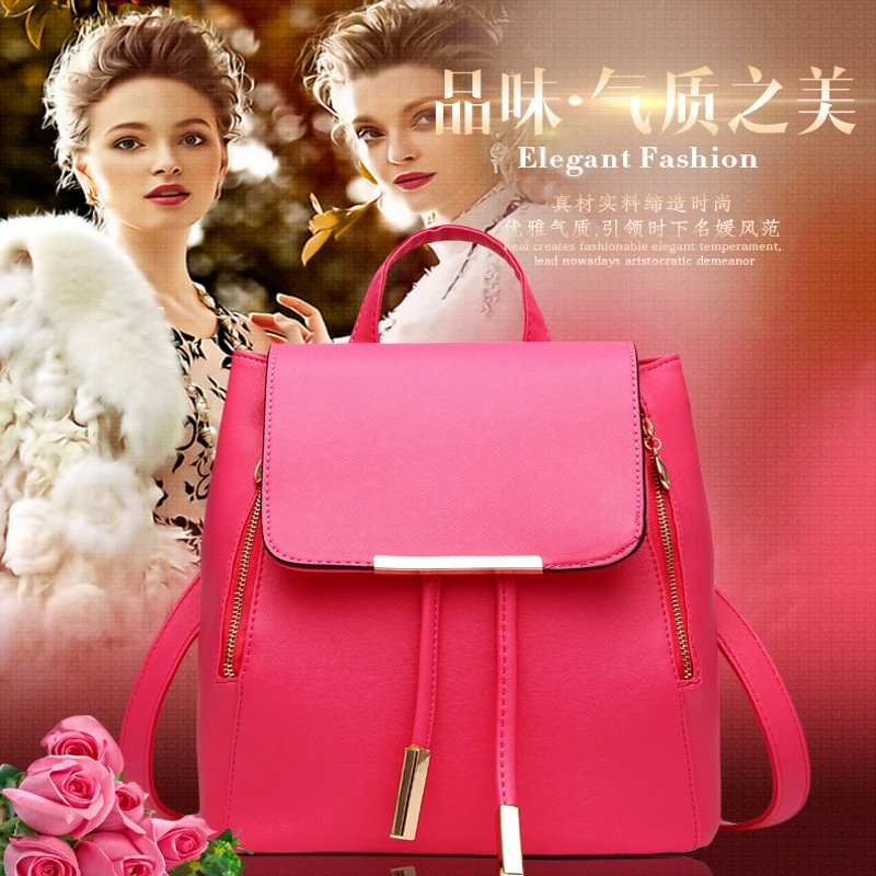 dower me AA64-69 Leisure Women Backpack Female High School Students Girl Canvas Bag Korean Harajuku Tide All-match Backpack