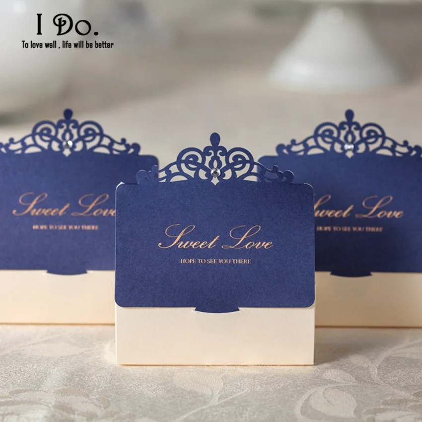 Online Get Wedding Favors Blue Aliexpress Alibaba Group Free Shipping 10pcs Royal Blue Laser Cut Wedding Favor Bo Candy Box Casamento Favors