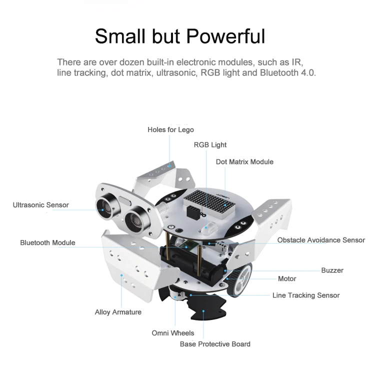 Программируемый робот комплект умный робот автомобиль незавершенный для царапин совместим с Arduino Qbot Pro