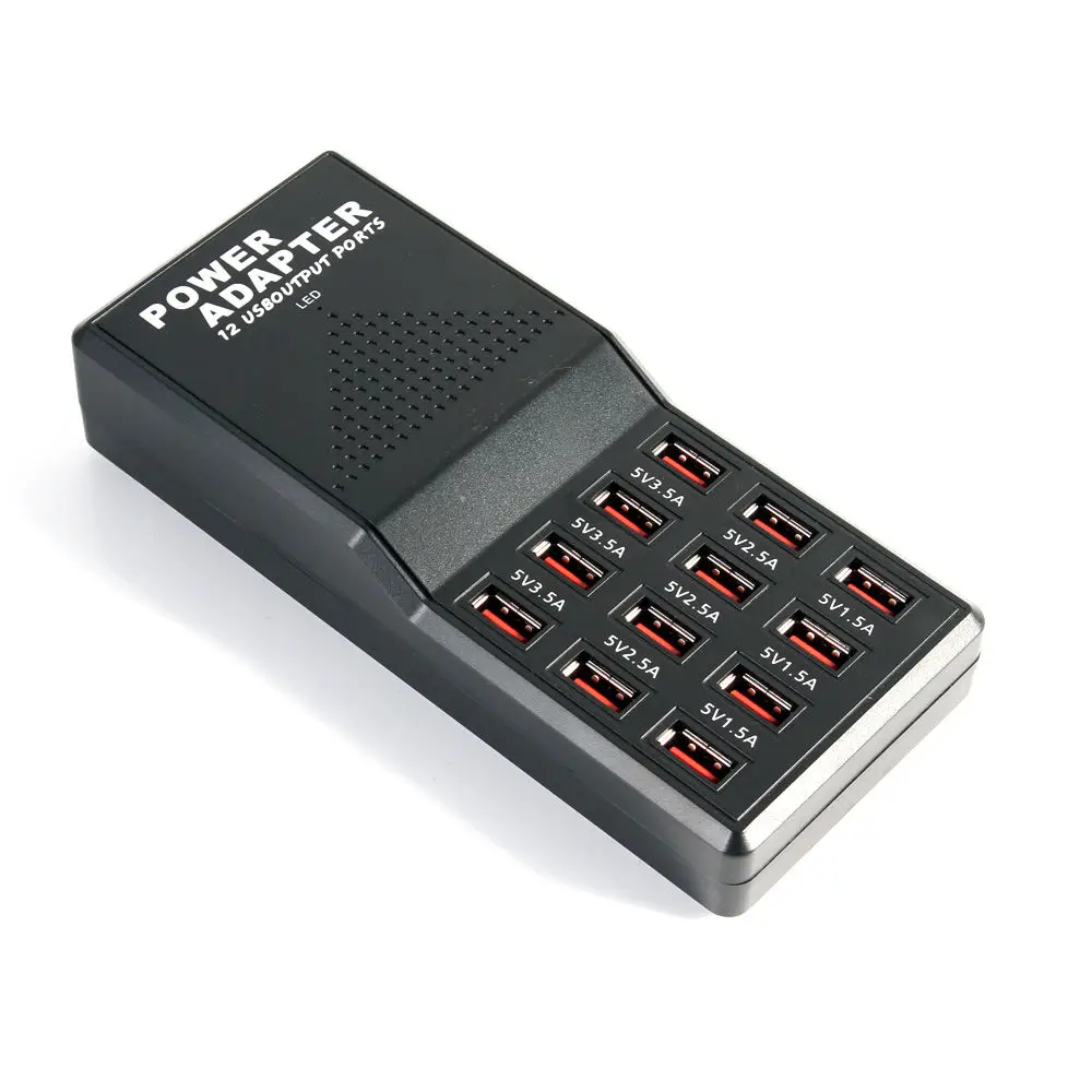 12-ميناء 5 فولت 22A USB سريع شحن محطة كهرباء شاحن للهواتف الذكية و أقراص 12-ميناء 5 فولت 22A USB سريع شحن محطة كهرباء شاحن للهواتف الذكية و أقراص