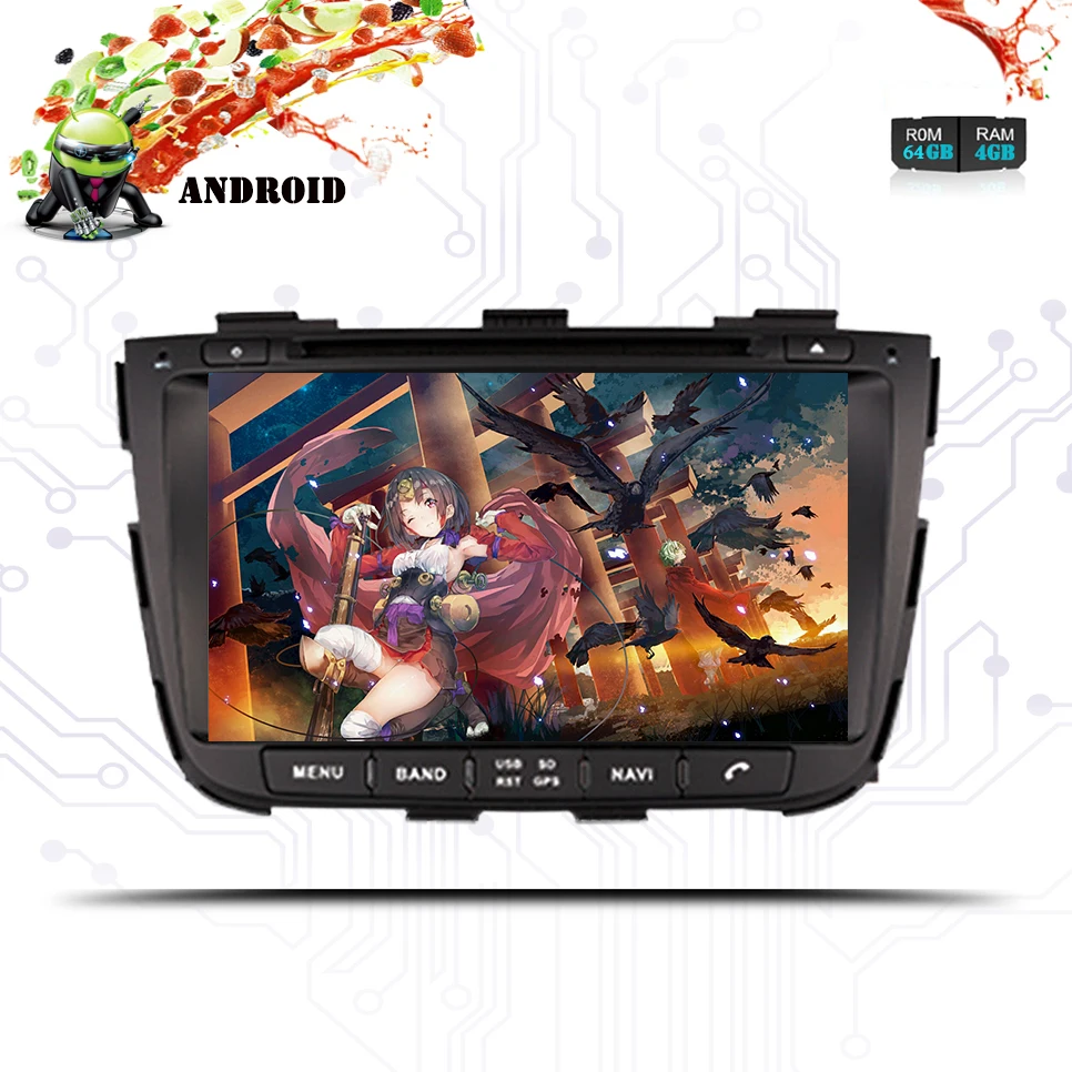 4G + 64G android 10 0 автомобильный dvd для kia sorento 2013 2014 Автомобильный Радио gps навигация с