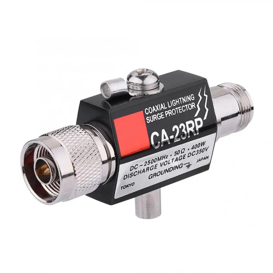 Молниеотвод 50 DC-2500MHz N разъем 400 Вт коаксиальный молниеотвод Защита от перенапряжения