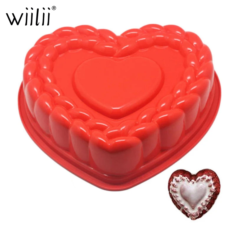 Силиконовая посуда для выпечки тортов в форме сердца Мусса|mold for|cake moldheart shaped cake |