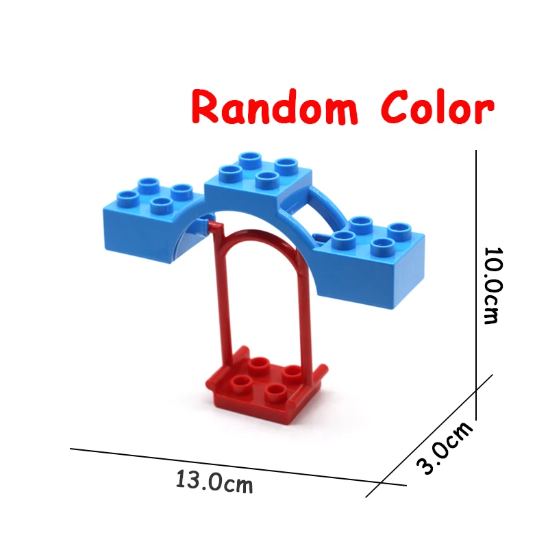 Бегун колесо обозрения модель парк развлечений набор кирпичи большие частицы строительные блоки аксессуар детские игрушки совместим с Duplo DIY