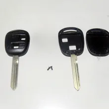 2 кнопки дистанционного ключа чехол для Toyota Avensis Yaris Auris с TOY47 Лезвие Чехол для брелка крышка 10 шт./лот