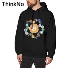 Hoodies Melhor Crypto bitcoin Cryptocurrency Logos Manga Longa Unisex 2018 Homme camisola Em Torno Do Pescoço Cool