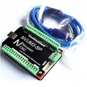 

NVUM 5 Axis cnc machine Mach3 USB Card wood router 3 4 6 Axis lathe Motion Control Card Breakout Board