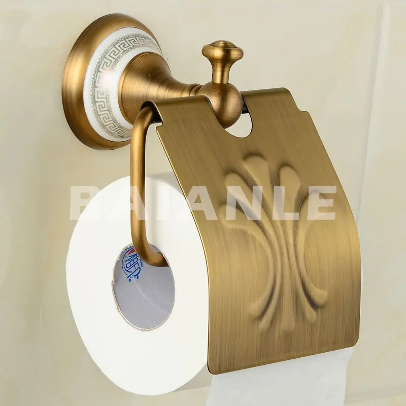 Керамический латунный настенный держатель бумаги аксессуары для ванной комнаты держатель туалетной бумаги