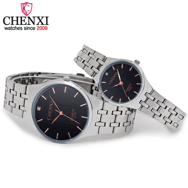 CHENXI Brand Fashion Dress Women Watch Men Quartz Wristwatch Full Steel Rhinesto CHENXI Brand Fashion Dress Women Watch Men Quartz Wristwatch Full Steel Rhinesto