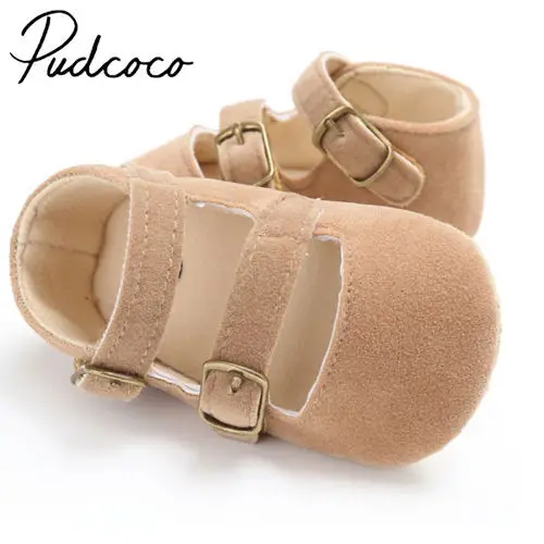 

Helen115 New Lovely Baby Infant Boys Girls Soft Sole Leather Flat With Shoes 0-18 Months