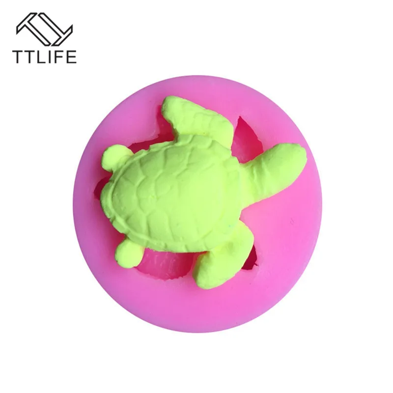 

TTLIFE Sea Turtle Shape Silicone Mold Tortoise Fondant Cake Dessert Baking Mould Chocolate Soap Pastry Kitchen Decorating Tools