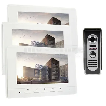 

DIYSECUR 7inch Video Intercom Video Door Phone 600TV Line Night Vision Outdoor Camera for Home / Office Security System 1V3
