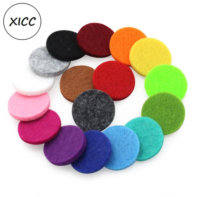 XICC 100 Pcs Circular Wool Felt Diy Crafts for Kids Colorful Felt Material DIY Sewing Fabric for Toys Bags Headwear Appliques