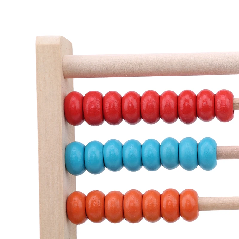 Детские деревянные математические игрушки Abacus маленький калькулятор ручной работы Обучающие Развивающие игрушки для детей счетные бусины математическая игрушка