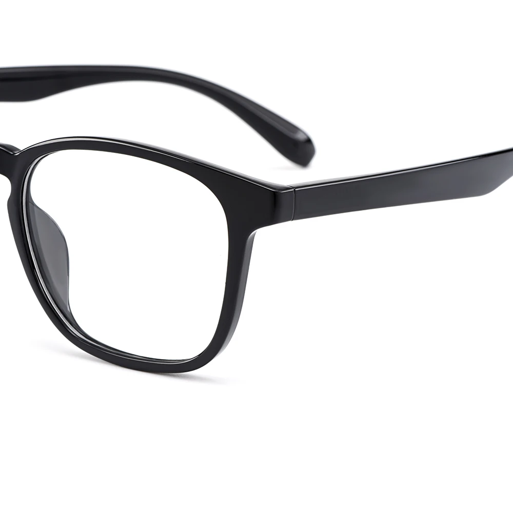 Gmei Optical Brand Designer Square Black Men's Eyeglasses Frames Ultralight Plastic TR90 Full Rim Women's Glasses Frame H8014