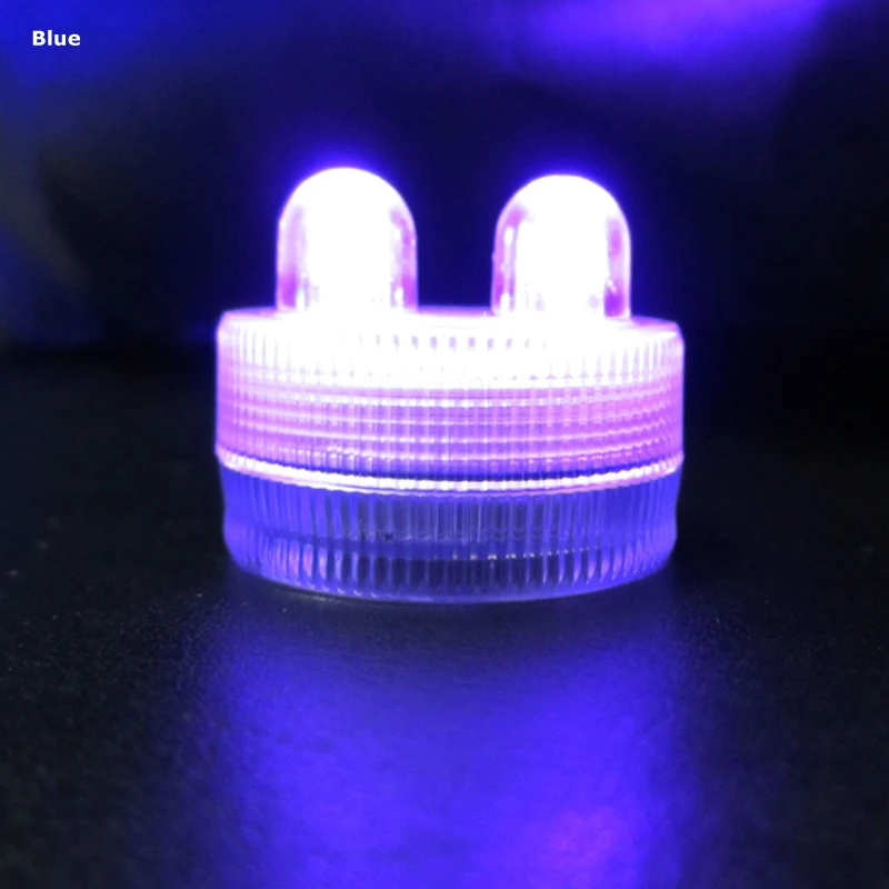 Waterproof double-head LED candle light flameless CR2032 battery powered for wedding Christmas party home decoration   (15)