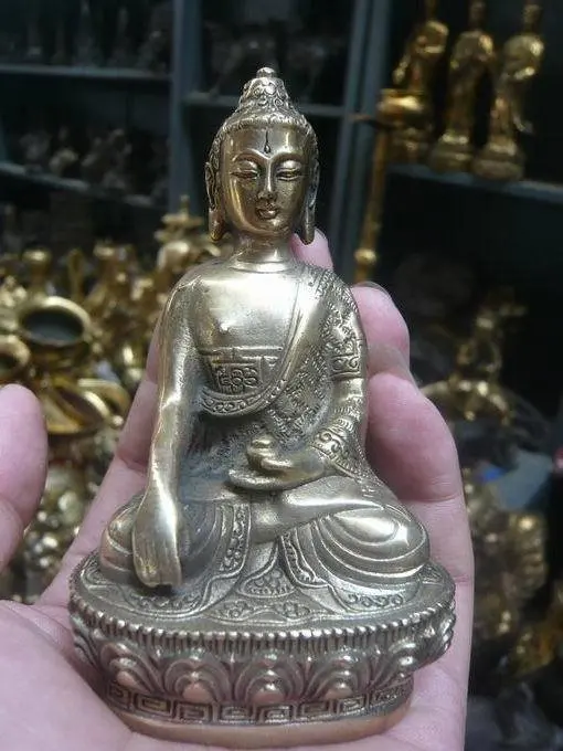 

Tibet Buddhist Silver Goddess of Mercy kwan-Yin Buddha statue