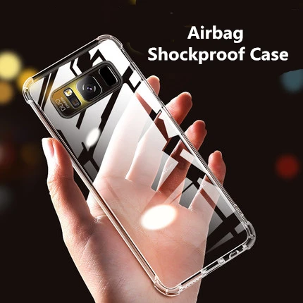 

Transparent Airbag Phone Cases For Samsung A40 A70 A30 A50 S7 Edge S8 S9 S10 Plus Case For Samsung A7 A9 2018 J7 Prime Note 8 9
