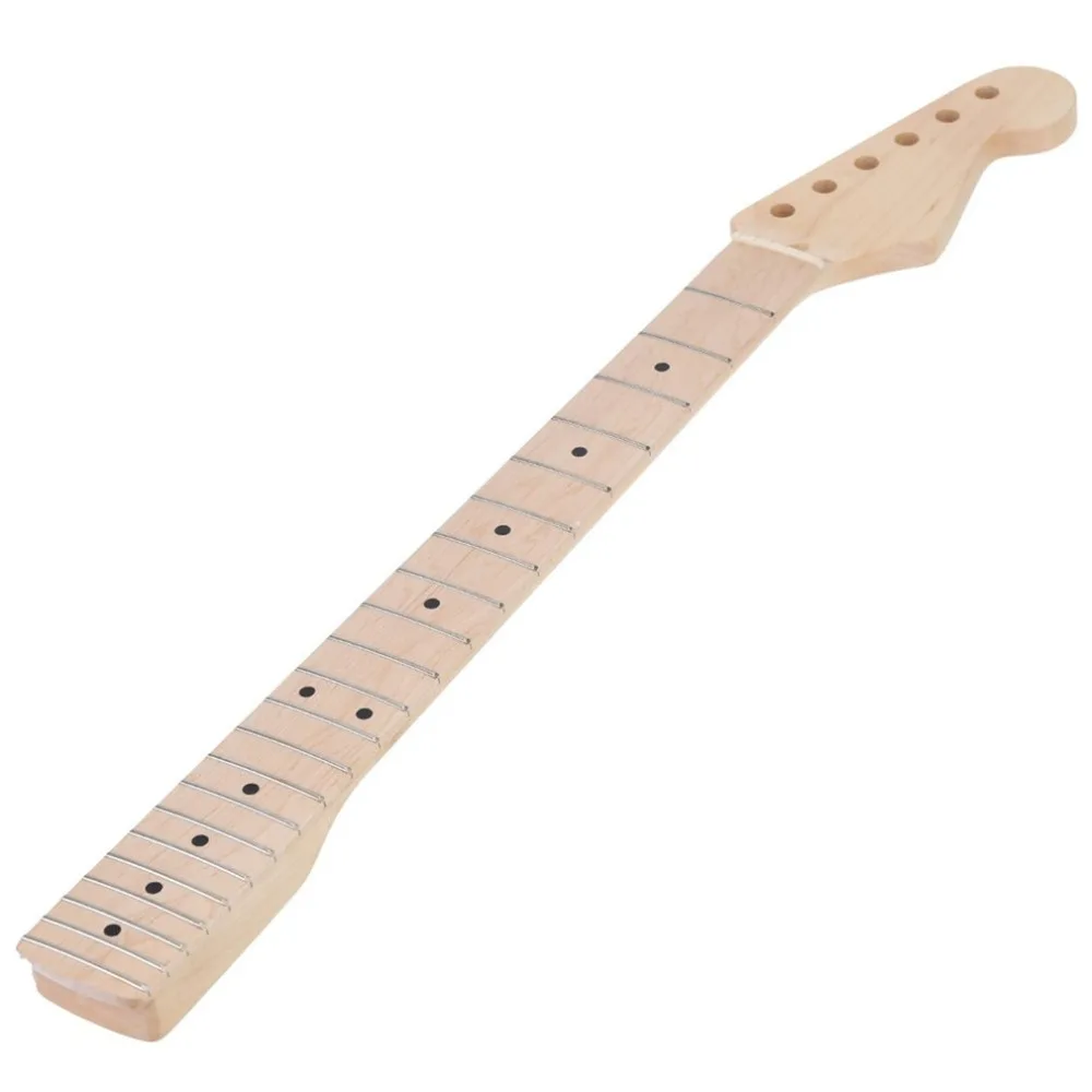 

Durable Maple Wood Replacement Maple Neck Fingerboard Dot Fret Suitable for ST Strat Electric Guitar