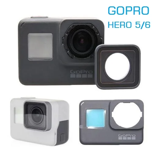 Для GoPro Hero 4 5 6 7 оригинальные аксессуары GoPro камера рамка/передняя дверь/Лицевая панель/стекло с УФ фильтром объектив/крышка батареи сумка