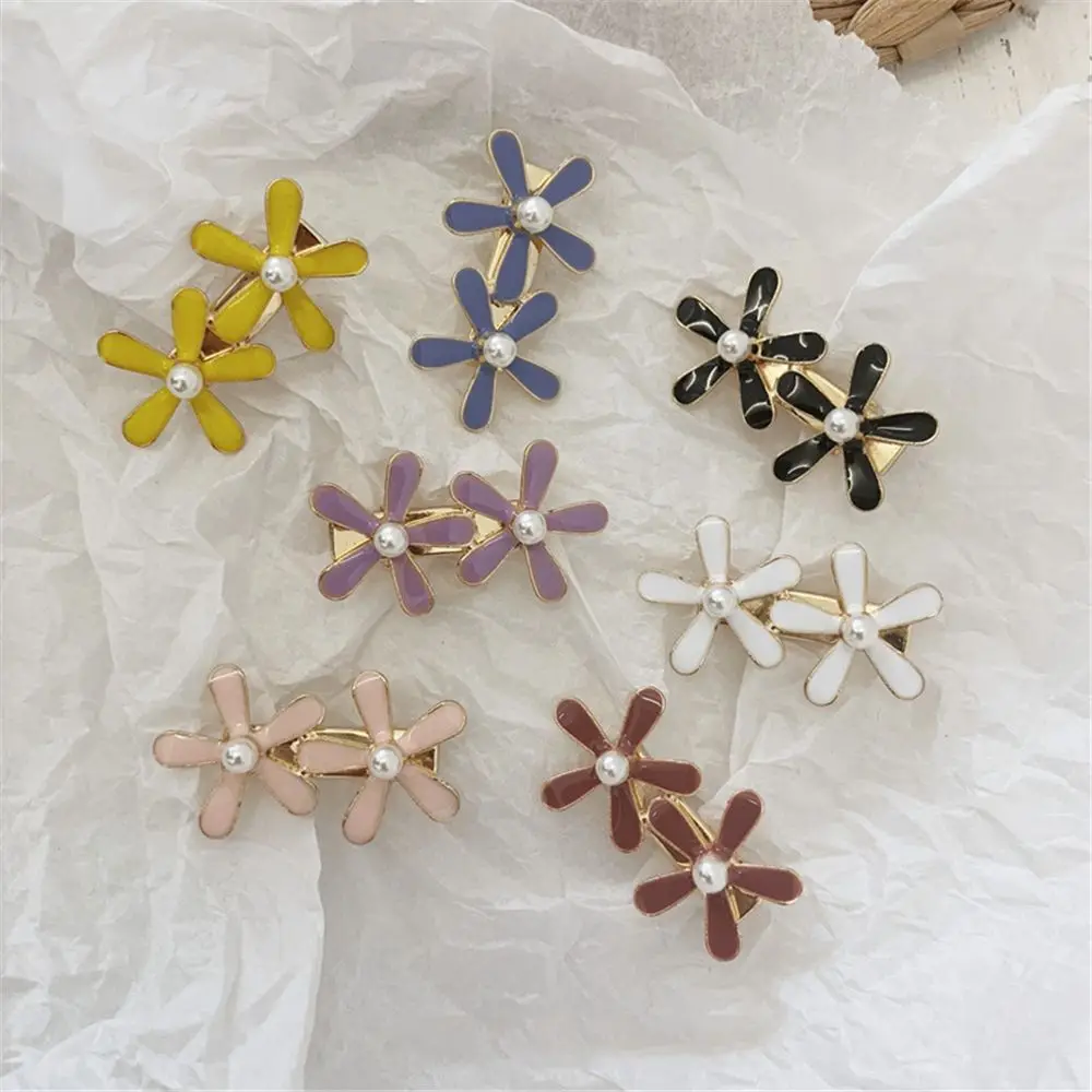 

French Girl Pearl Flower Metal Hair Clip Hairpin Sweet Headwear For Women Hair Clips Barrette Styling Tool Accessories New