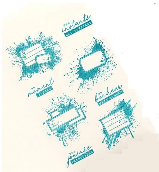 

French Transparent Clear Stamp for DIY scrapbooking/Card Making C114
