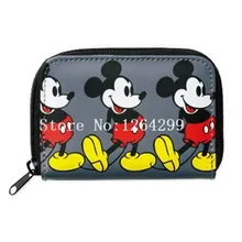 Новая Мода Микки мультфильм Обувь для девочек женские портмоне карты пакет для детей