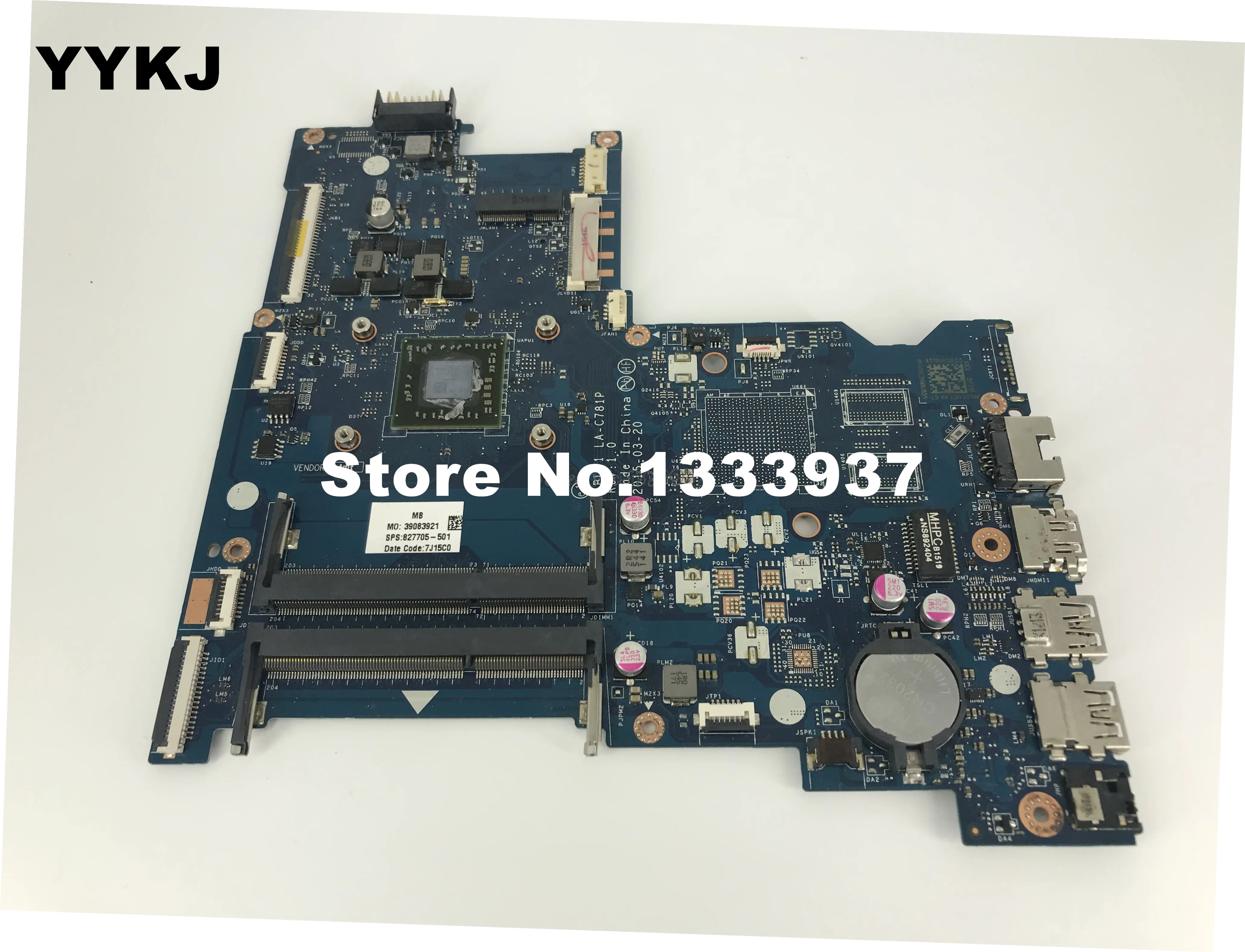 Mainboard 827705 001 For HP Notebook 15 AF Laptop motherboard ABL51 LA