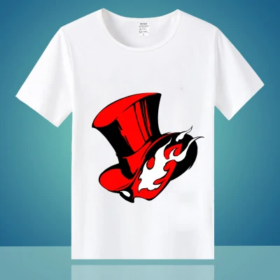 Persona 5 Joker T-shirt - Anime Cosplay P5 Game Tee for Men - Casual Polyester Tshirt image 5
