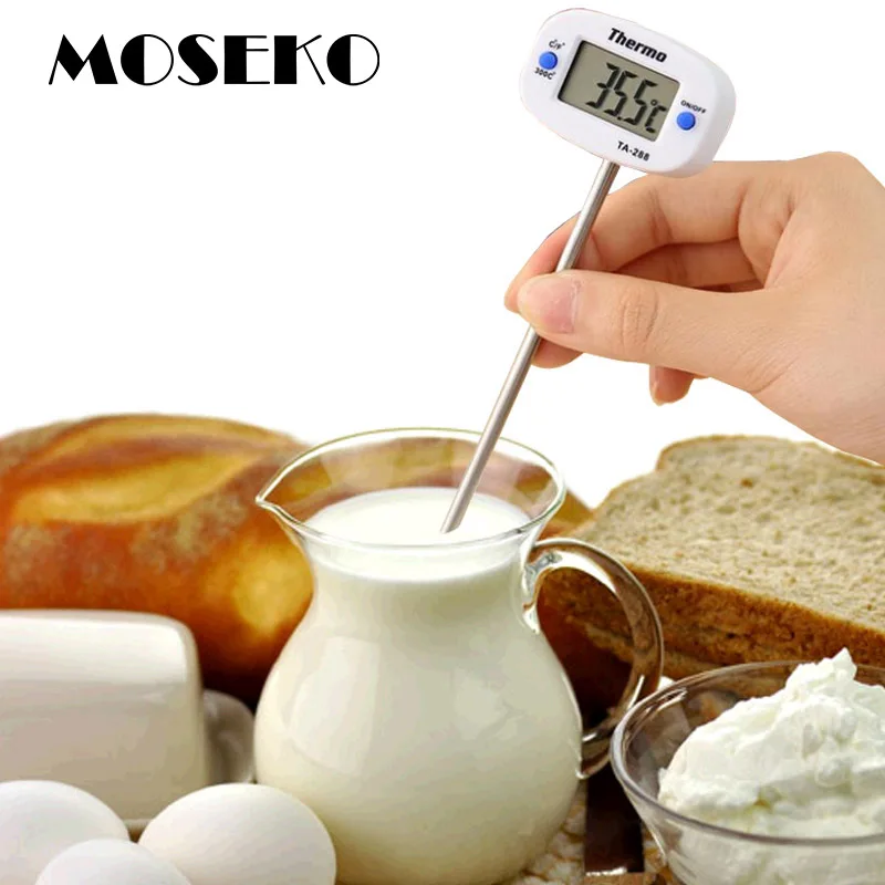 MOSEKO New Kitchen Cooking font b Food b font Meat Probe BBQ Digital Thermometer Chocolate Oven