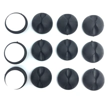 Silicone Black Cable Organizer Cable Holder Mouse Wire Holder 6 Pcs/Lot Desk Use Cable Management Charger Holder Cable winder