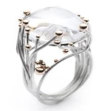 Fashion White Stone Ring for Women Gift Wedding Band Engagement Rings Jewelry Charm Ladies Dating Ring Anillos Mujer L5Q723 kcaloe lady women green stones ring charm brand jewelry antique black rhinestone natural stone wedding anniversary rings anillos