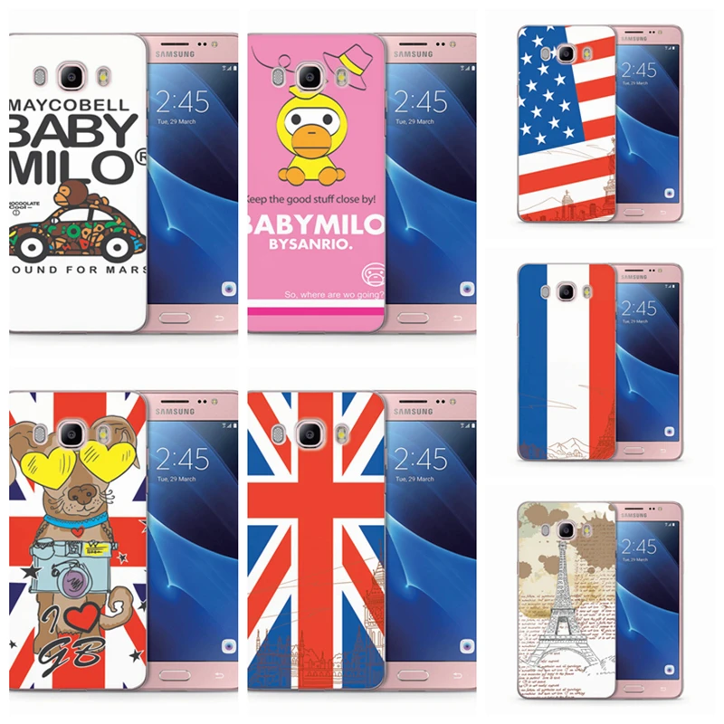 For Samsung Galaxy A3 A5 2016 2017 A300 A310 A320F A510 A520F Note 8 Slim Soft Flower Flag Phone Case F357 |