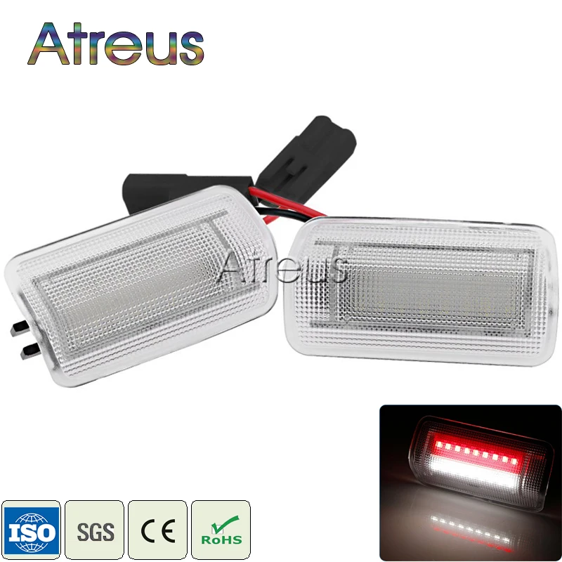 

Atreus Car LED Door Welcome Lights 12V White+Red SMD LED Courtesy Lamp For Toyota Camry Crown Prius For Lexus IS250 RX350 LS430