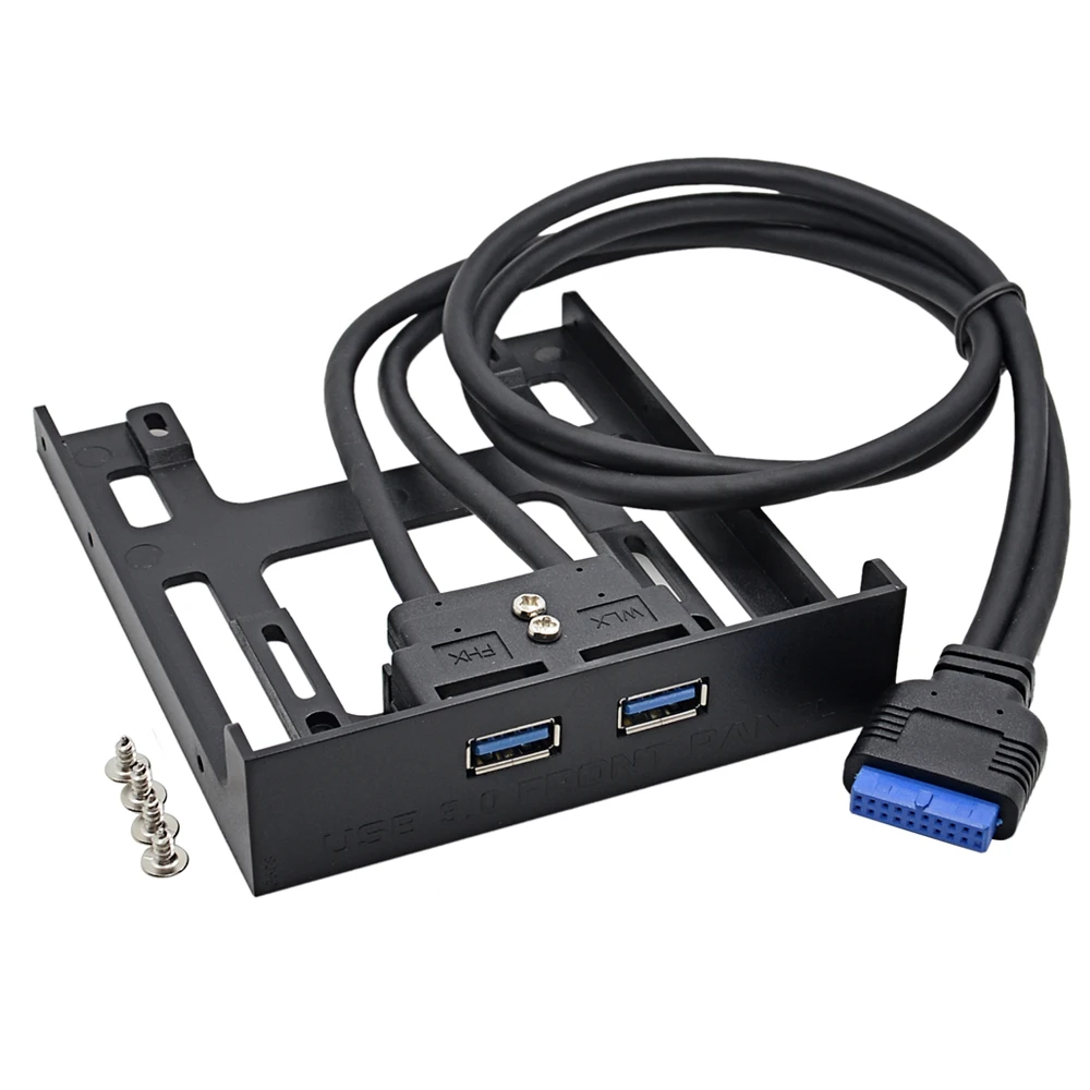 2017 High Speed 20Pin 2 Port USB 3.0 Hub USB3.0 Front Panel Cable ...