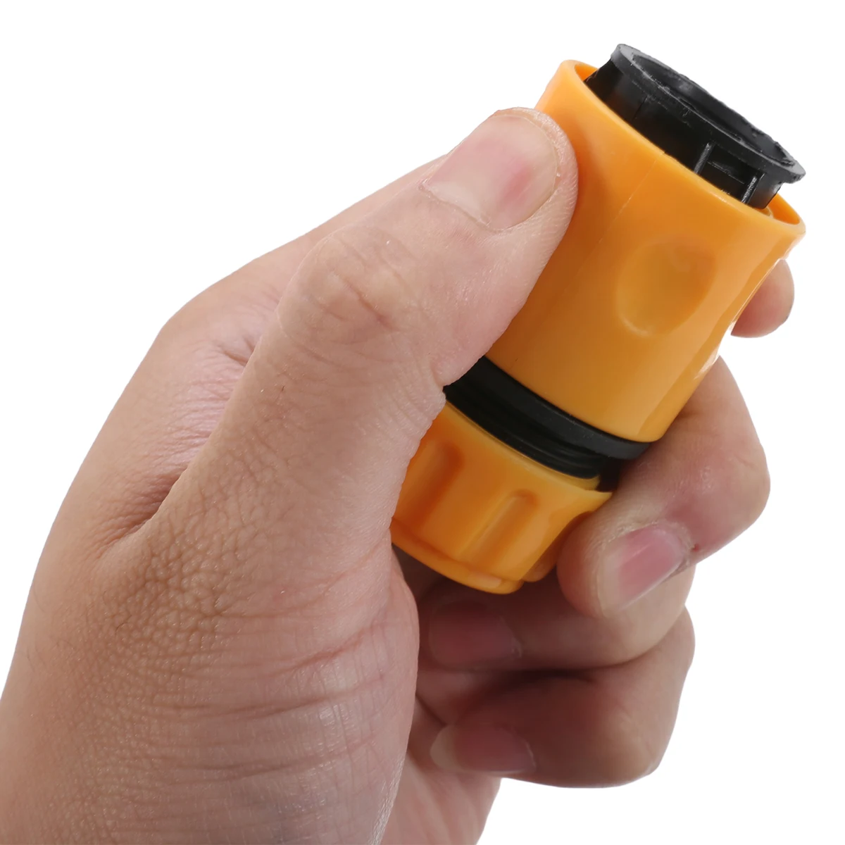 3PCS Fast Coupling Adapter Drip Tape For Irrigation Hose Connector With 1/2" 3/4" Barbed Connector Garden Irrigation Tool Yellow