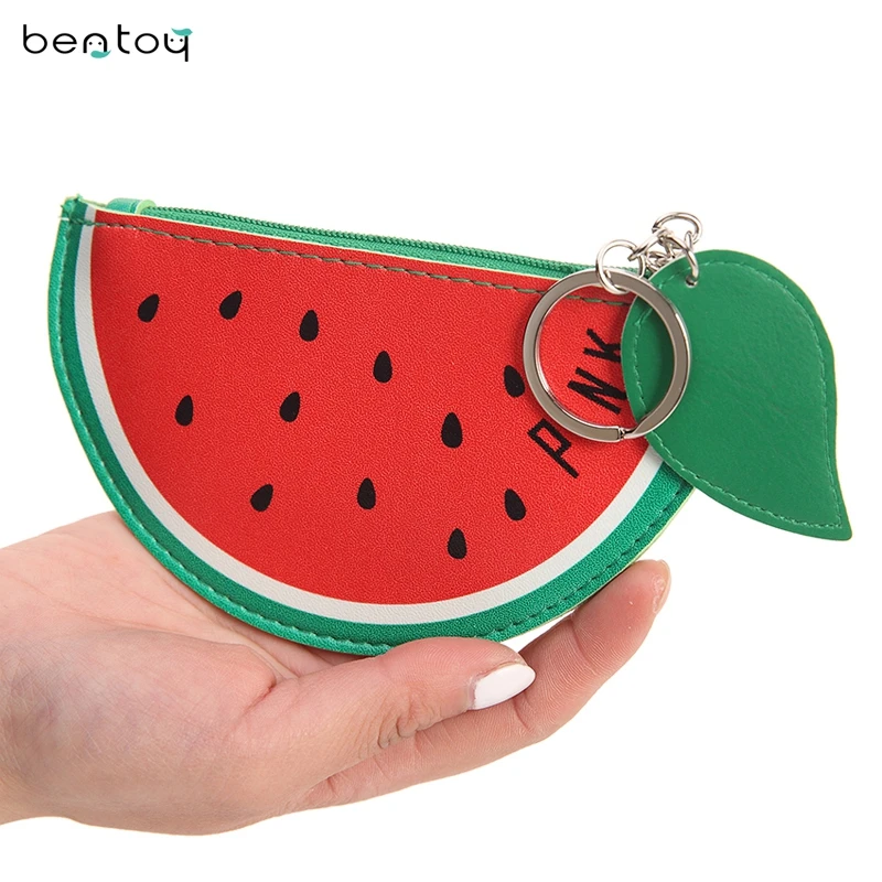 Cute Womens Wallets And Purses Fruit Coin Purse For Childern Leather