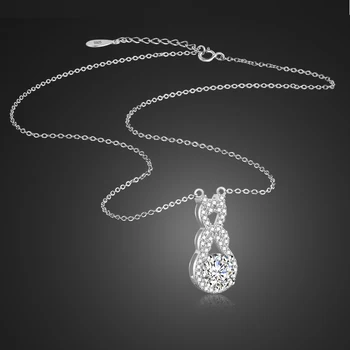 

100% 925 sterling silver silver necklace and rose gold animal pendant jewelry fashion women luxury CZ cubic zircon accessories