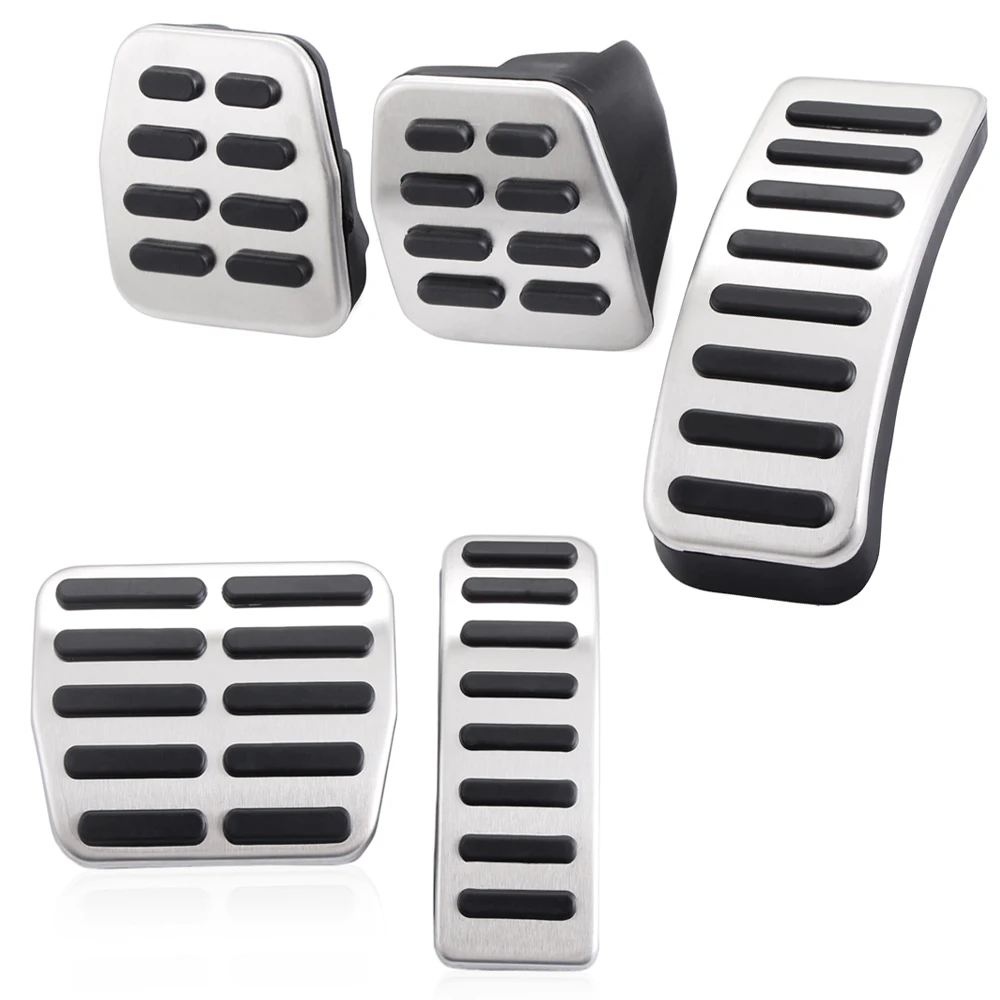 Car Fuel Brake Clutch pedals Plate Cover for Volkswagen VW Polo Bora