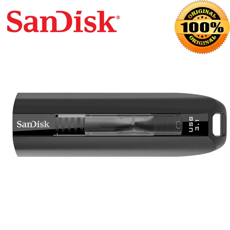 SanDisk EXTREME GO USB 3,1 флеш-накопитель 64 Гб 128 ГБ до 35X быстрее, чем стандартные USB 2,0 накопители 200 МБ/с./с SDCZ800-064G-Z46