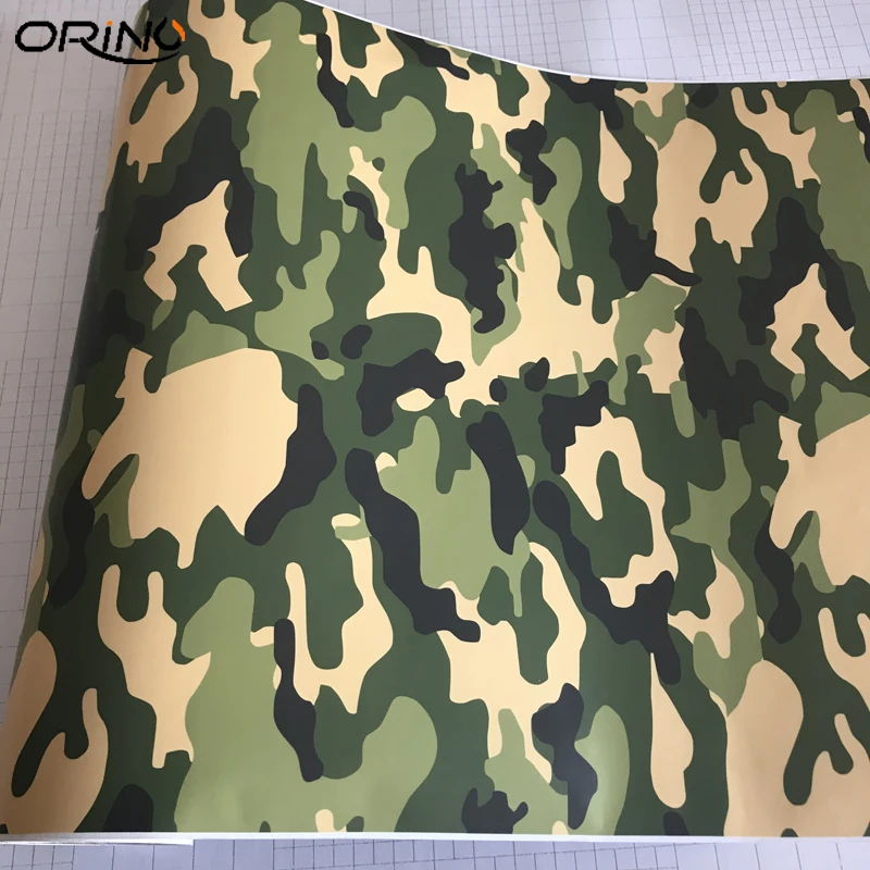 Army Green Camouflage Vinyl Film Wrap-6