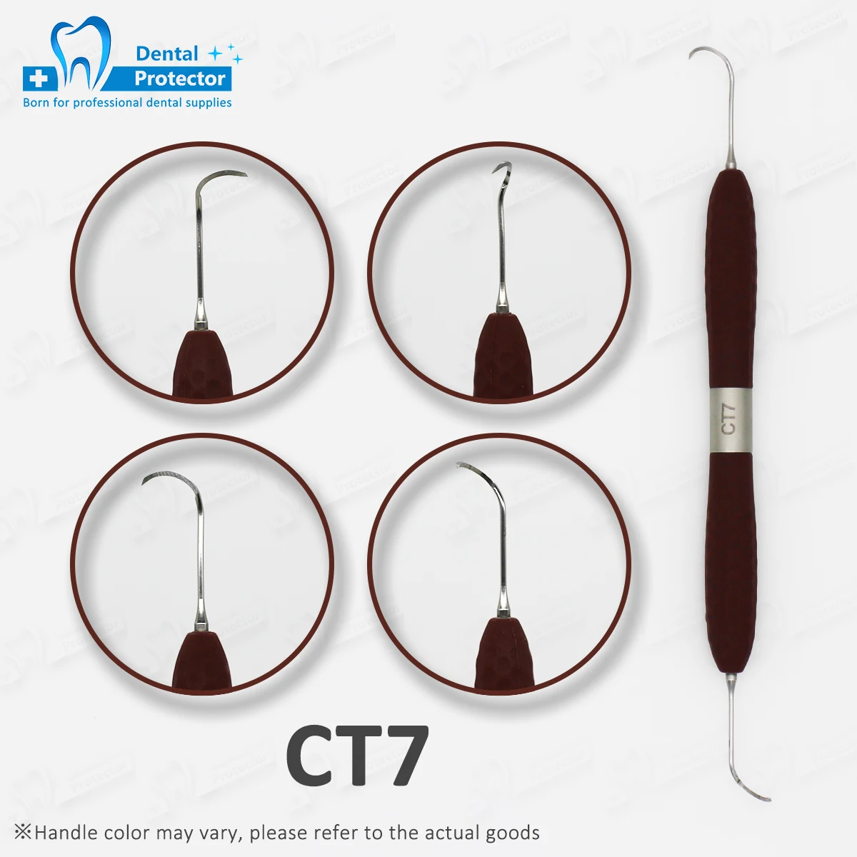 7pcs com Caixa de Esterilização de Alta Protetor Dental Resina Estética Restauração Escultura Ferramenta Ferramentas Odontológicas Temperatura 18 Beleza e saúde