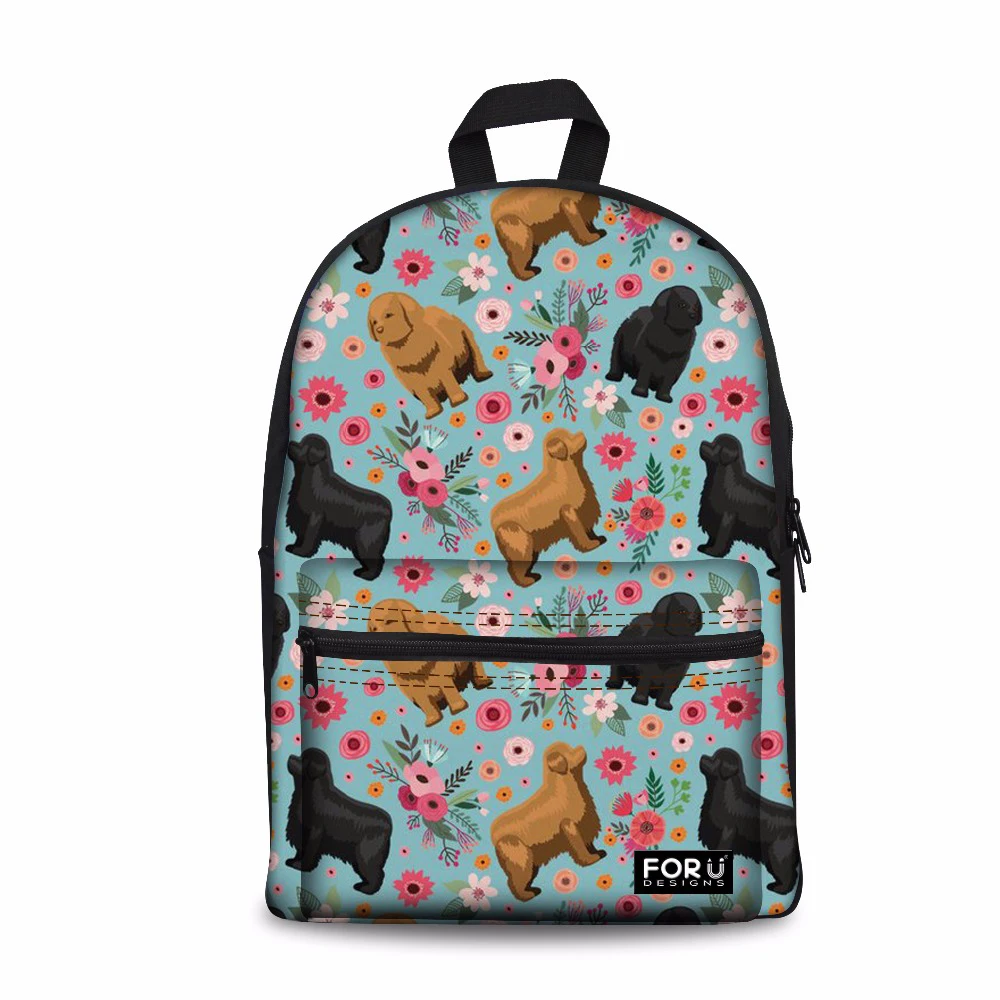 

Customized Women Newfoundland Printing Backpack Feminine Shoulder Daypack Laptop Schoolbag for Girls School Bagpack Sac A Dos