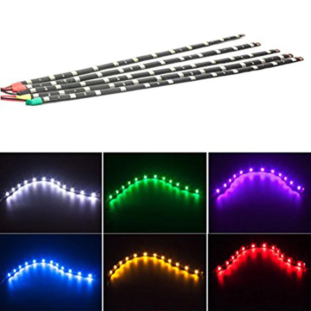 YSY 4pcs 30CM 5050 12 SMD DC12V Waterproof LED Strip light