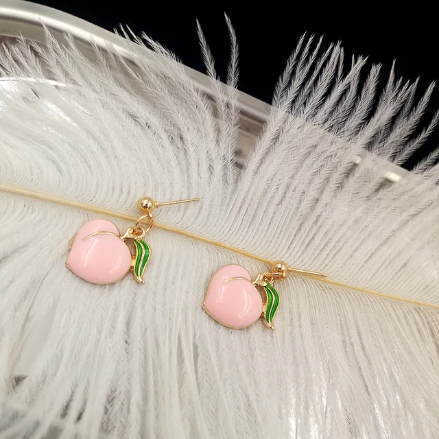 Twp Kawaii Peach Earring 4