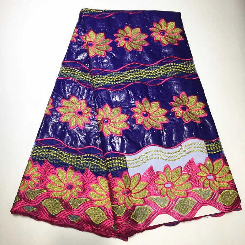 Getzner dentelle tissu Базен brode getzner африканская Ткань кружево парча в Гвинейском стиле кружева ткань для платья 5 ярдов/setXLZ-1