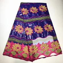 Getzner dentelle tissu Базен brode getzner африканская Ткань кружево парча в Гвинейском стиле кружева ткань для платья 5 ярдов/setXLZ-1